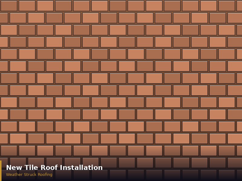 New Tile Roof Installation